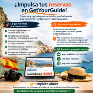 Impulsa tus reservas con anuncios de alto rendimiento en GetYourGuide